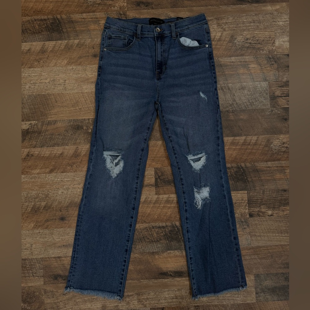 Kendall + Kylie High Rise Slim Straight Jeans